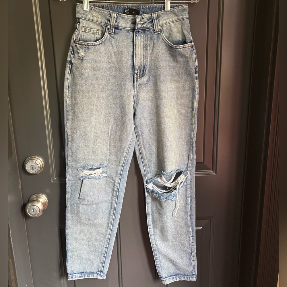 GEF France Distressed Light Blue Women's Jeans
